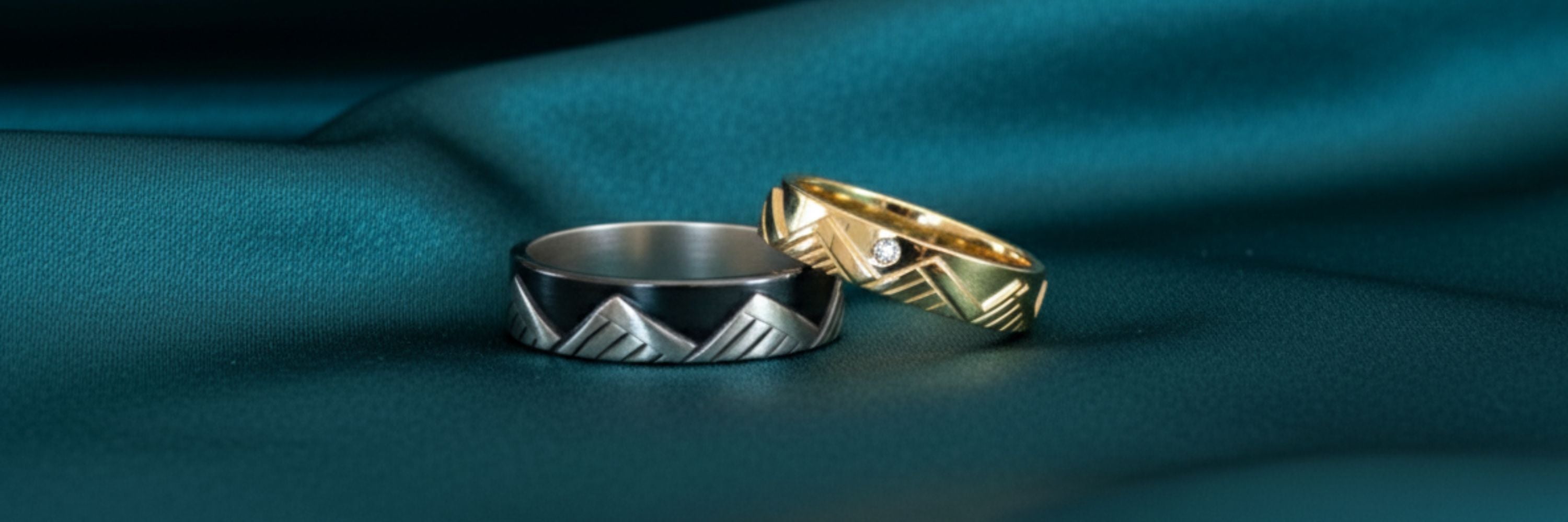 14K gold rings by Jen Lesea