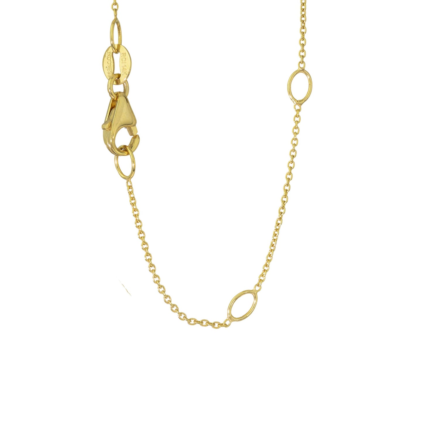 Diamond Wave Necklace - 14K Gold