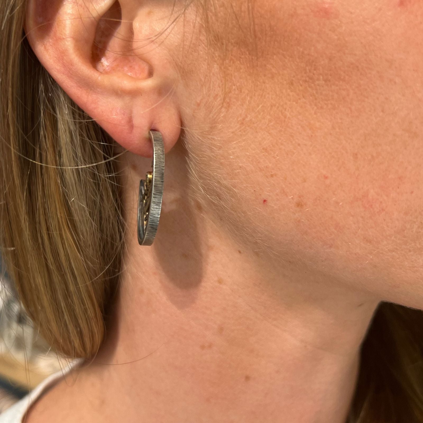 Diamond Disc Earrings