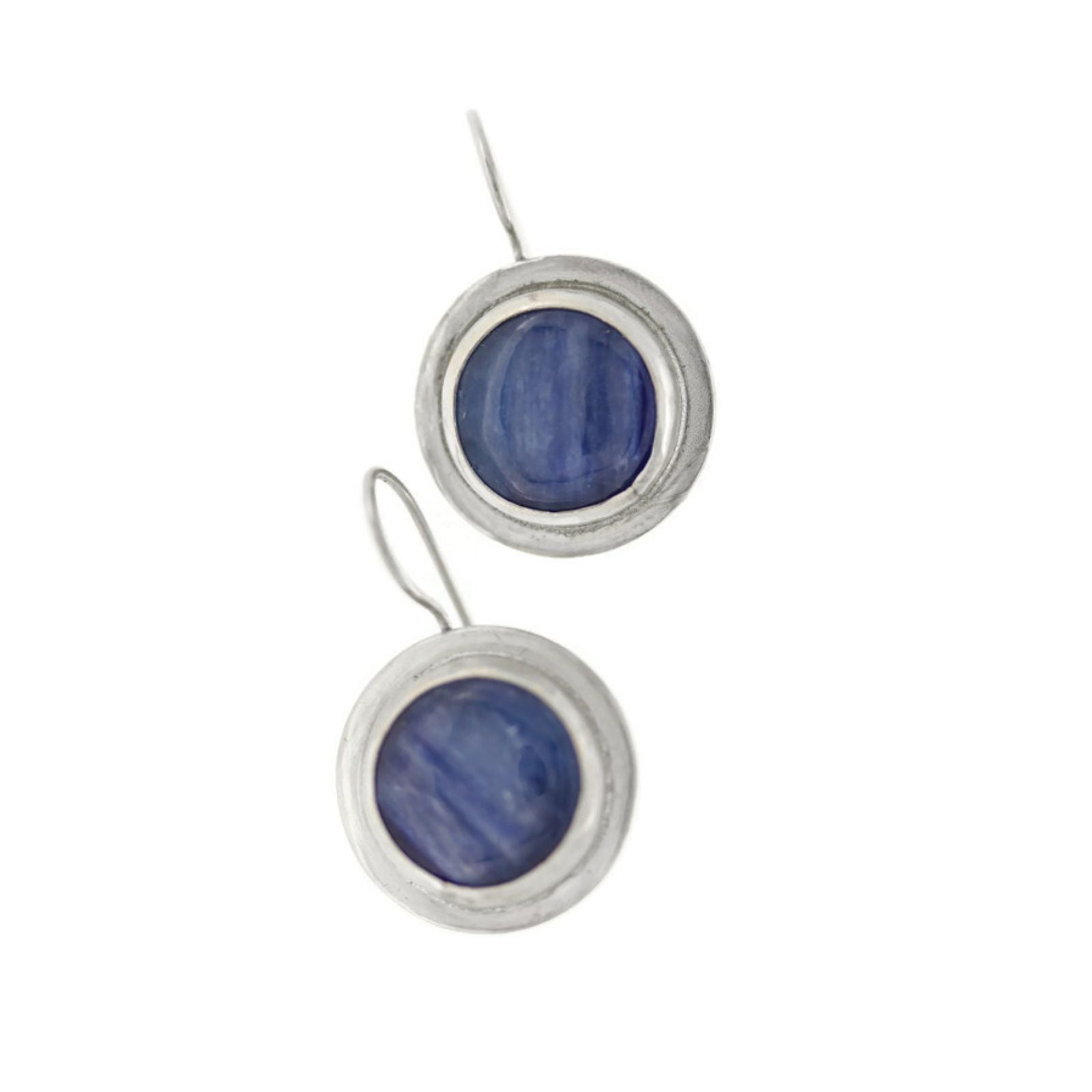 Kyanite and Silver Post Earrings