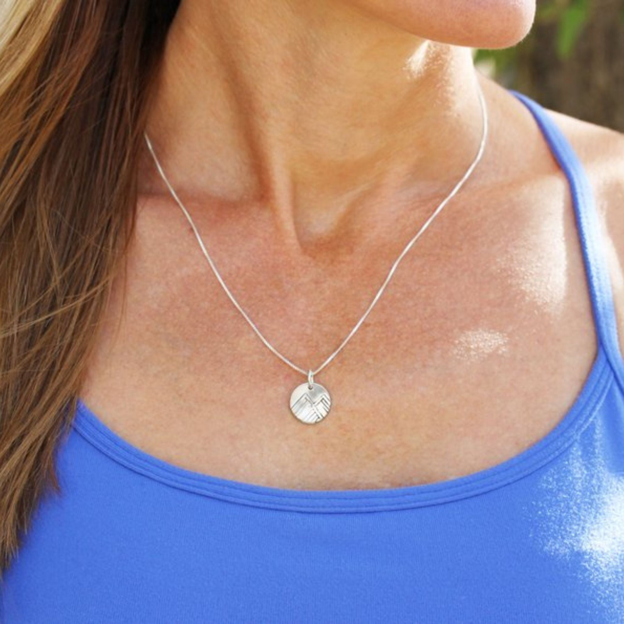 Silver Mini Mountain Necklace