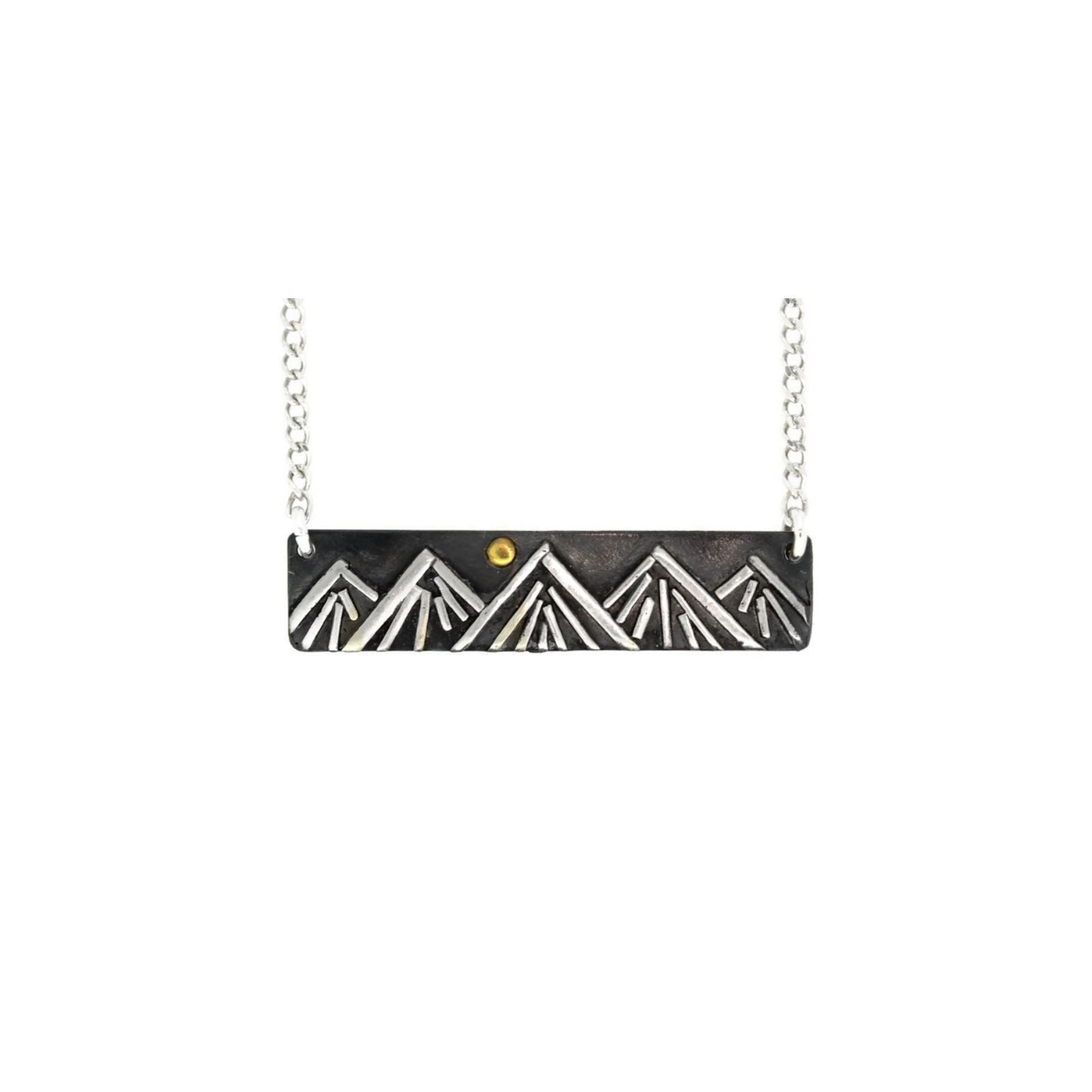 Winter Mountain Bar Necklace