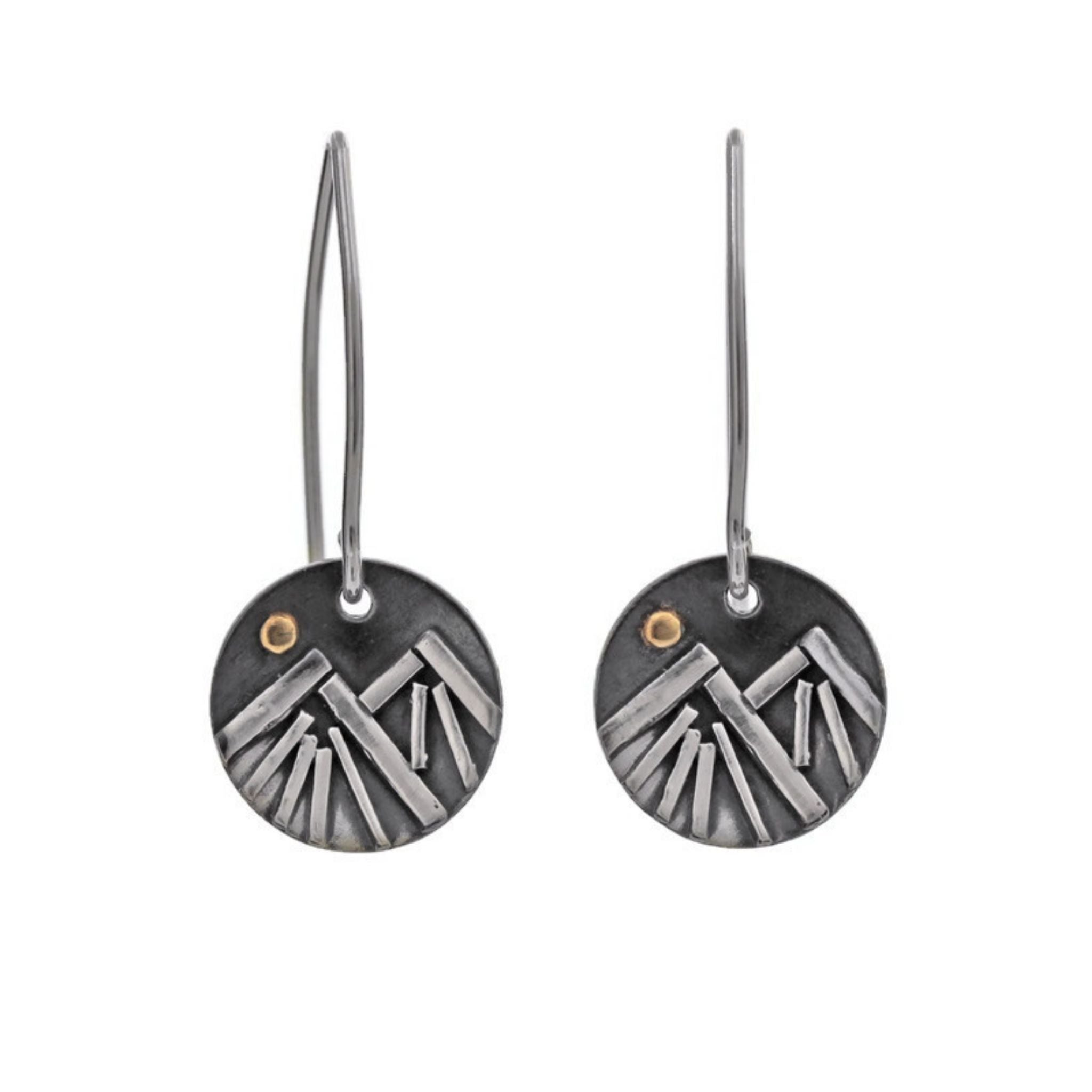 Winter Mountain Dangle Earrings