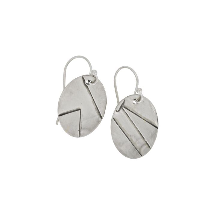Fused Silver Earrings