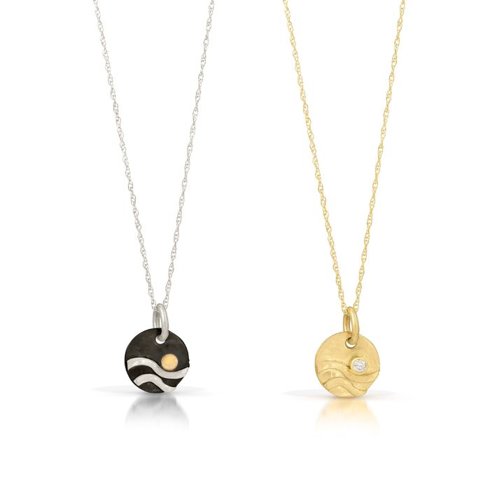 Reflections charm necklace by Jen Lesea