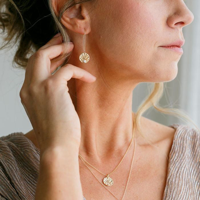 14K Shine Earrings