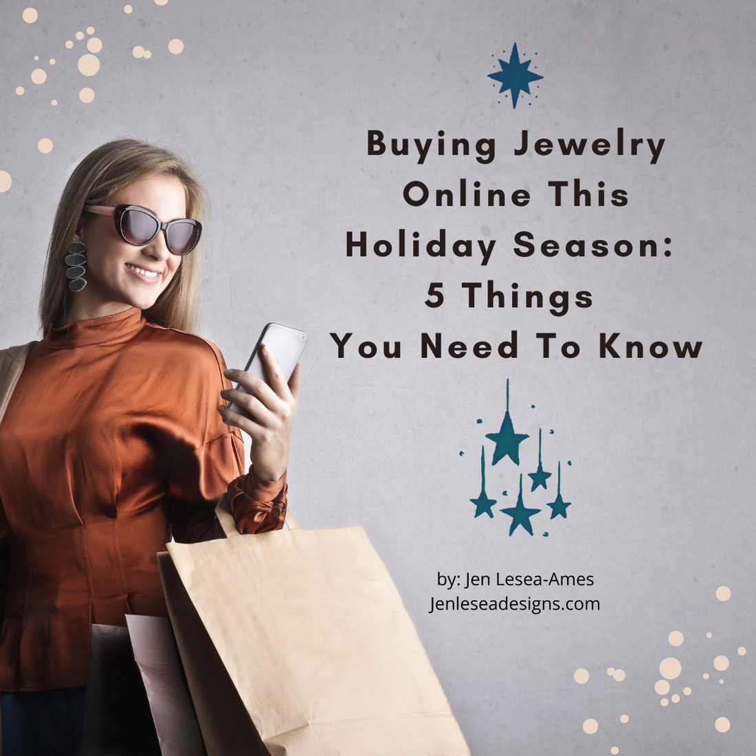 How to buy jewelry online this holiday season by Jen Lesea Designs