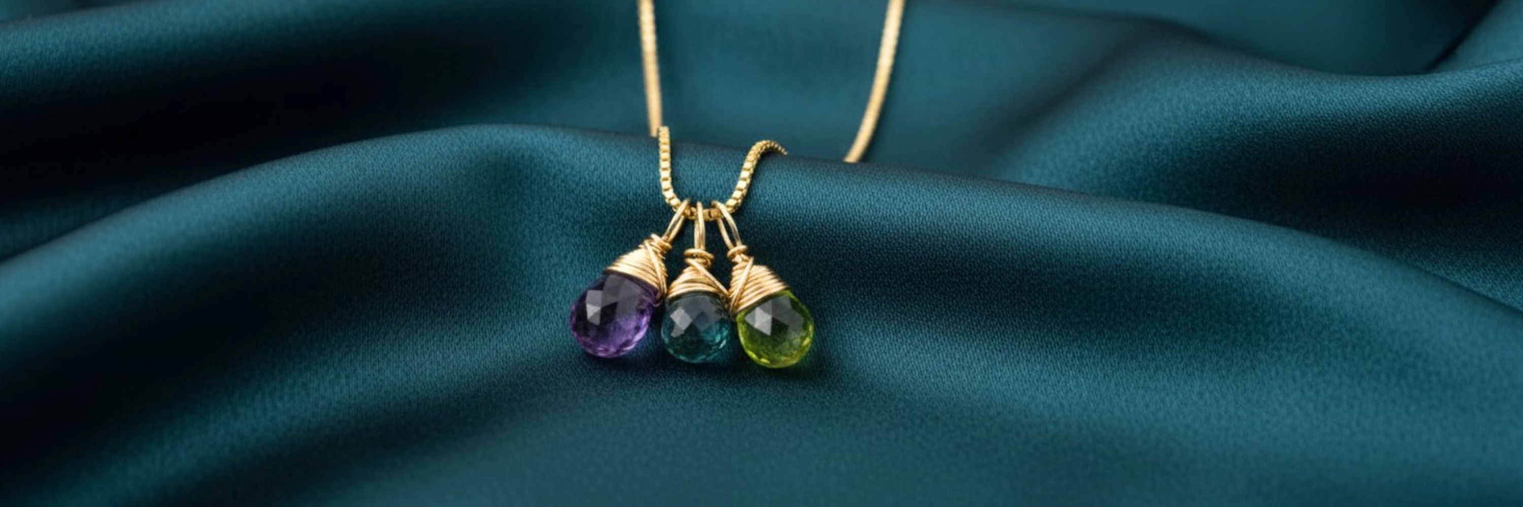 14K gold filled birthstone necklace