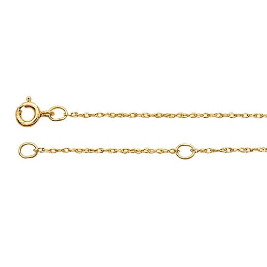 Diamond Wave Charm Necklace - 14K Gold