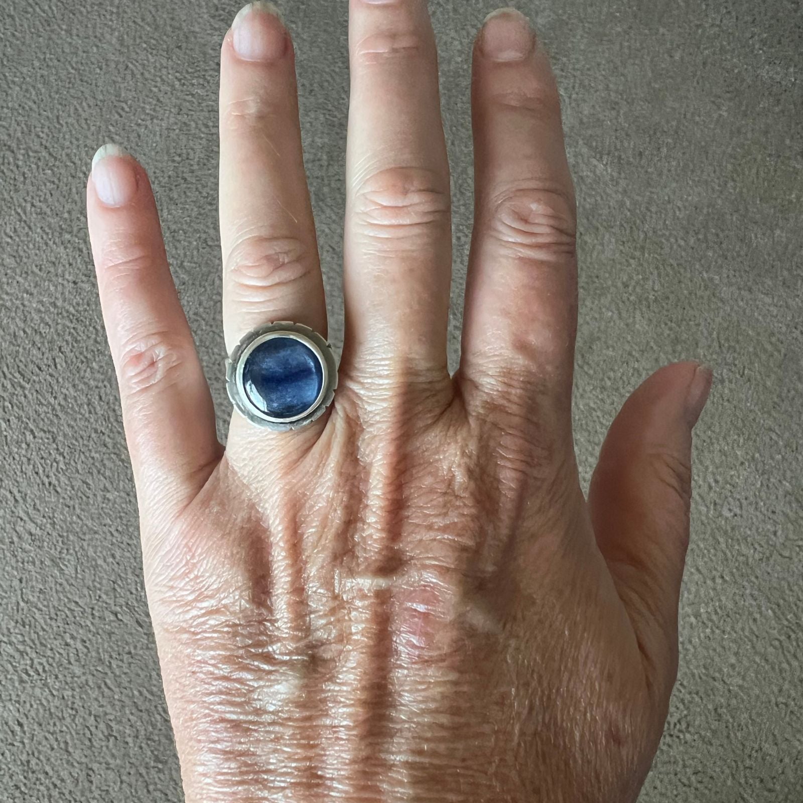 Blue Kyanite Ring, Size 6.75