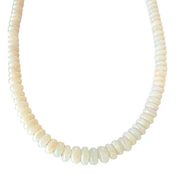 Ethiopian White Opal Necklaces
