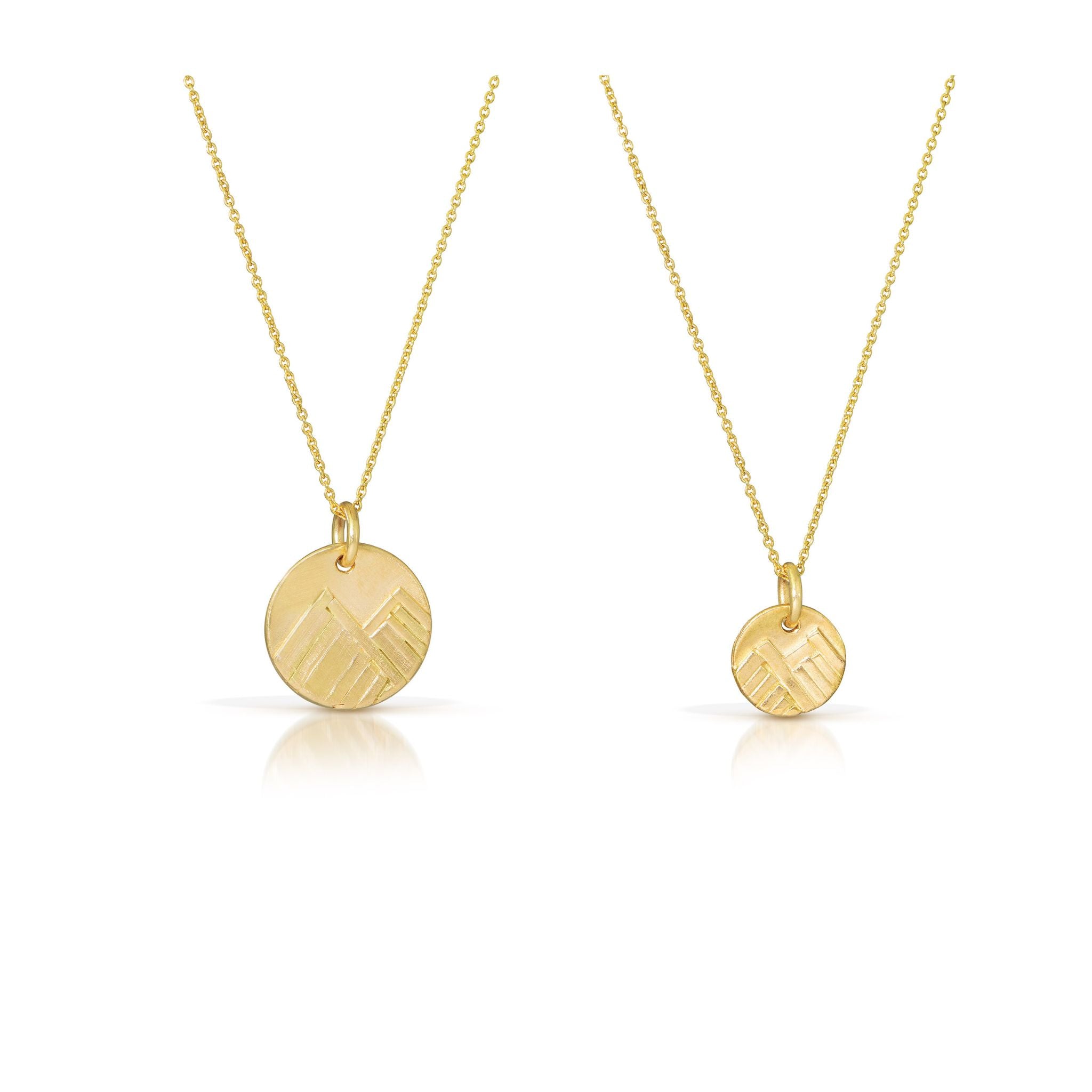 Mountain Necklaces: 14K Gold