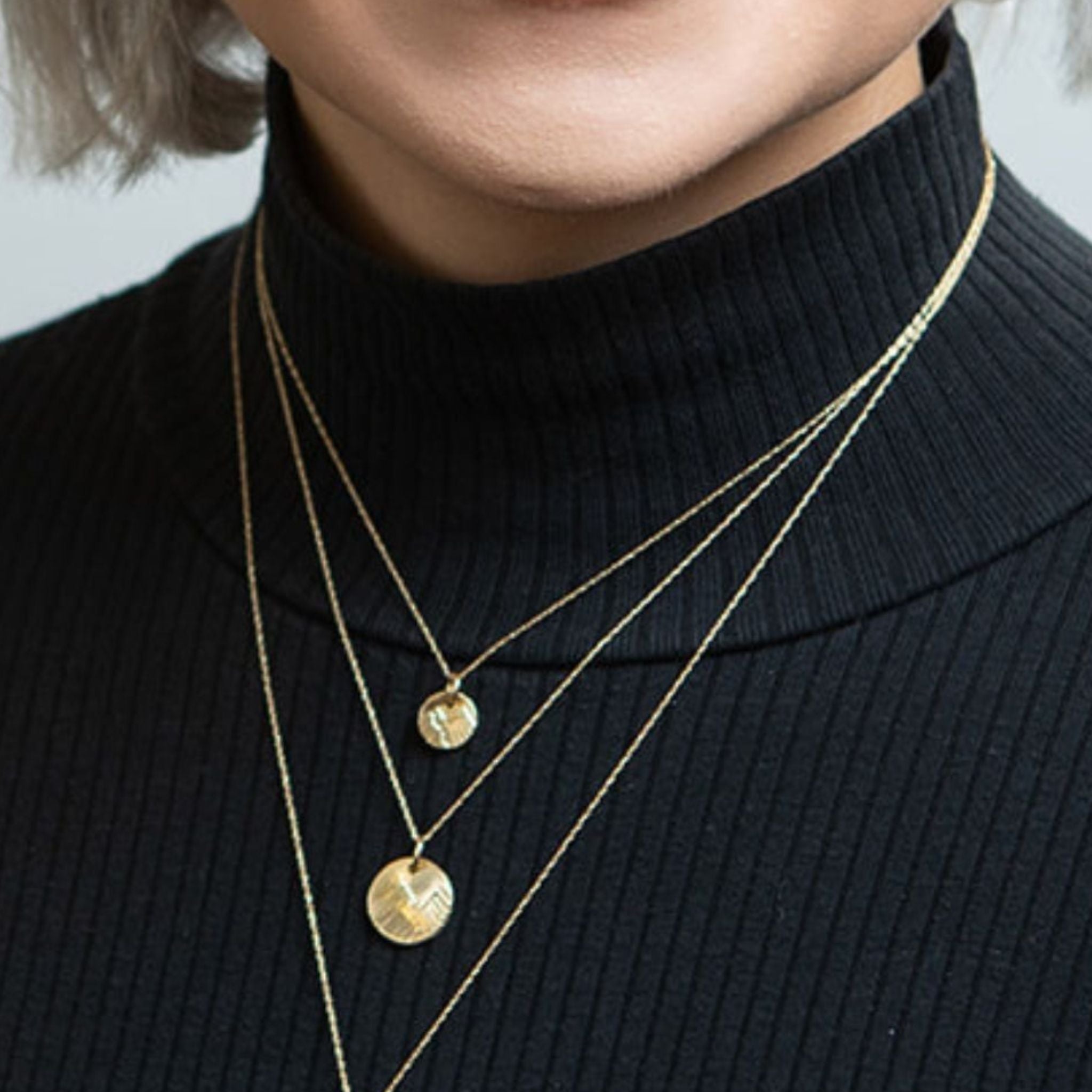 Mountain Necklaces: 14K Gold