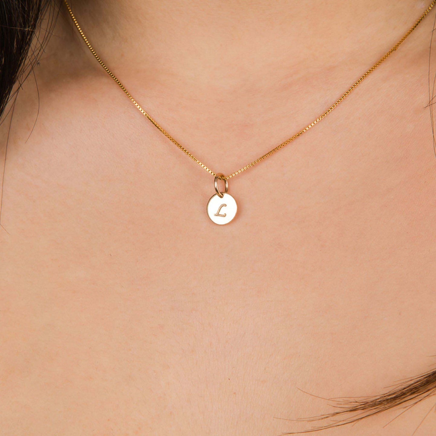 Initial Charm Necklaces: 1 initial in Silver or Gold