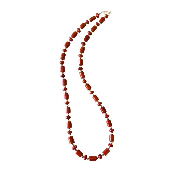 Jasper and Sterling Silver Necklace