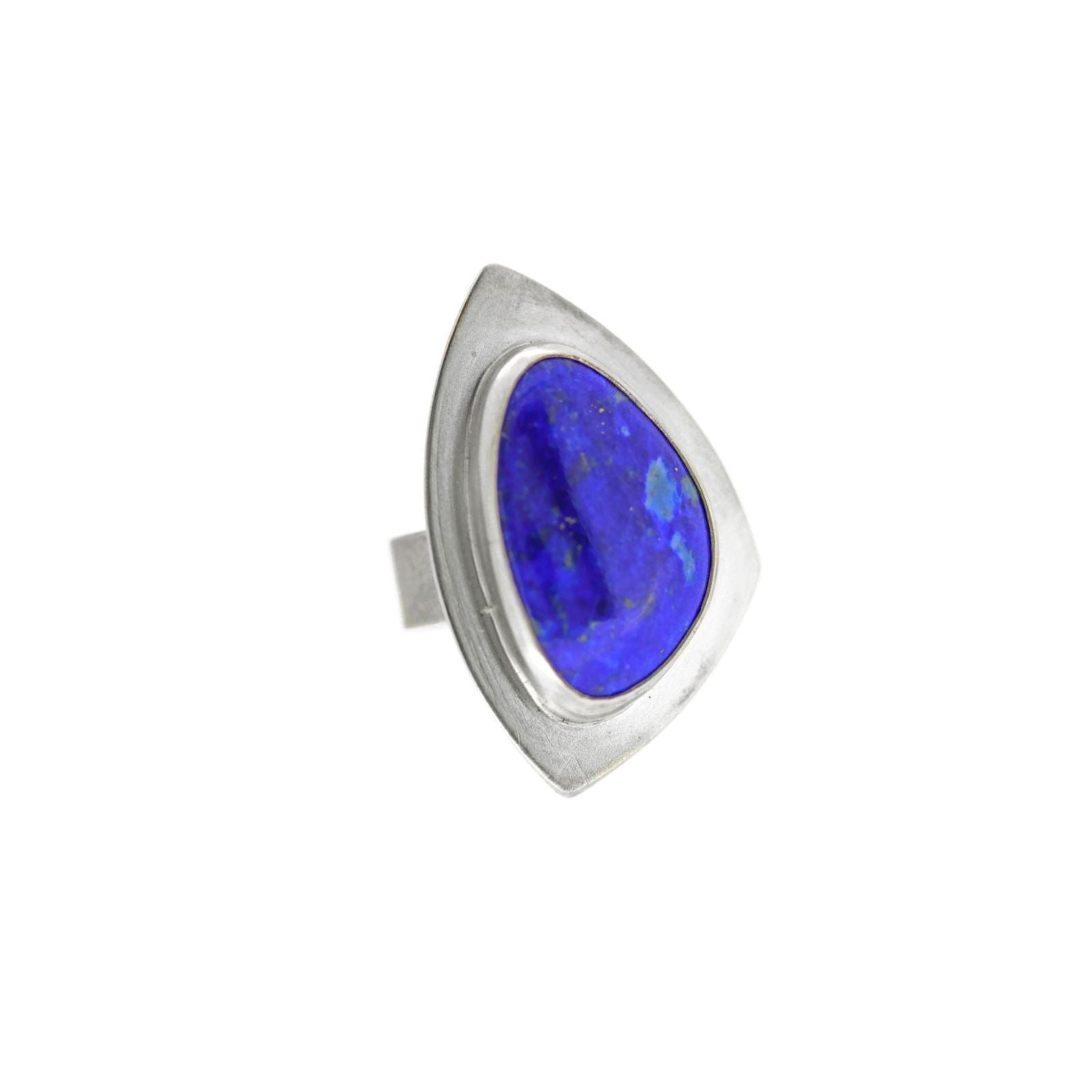 Lapis and Sterling Silver Ring: Size 9