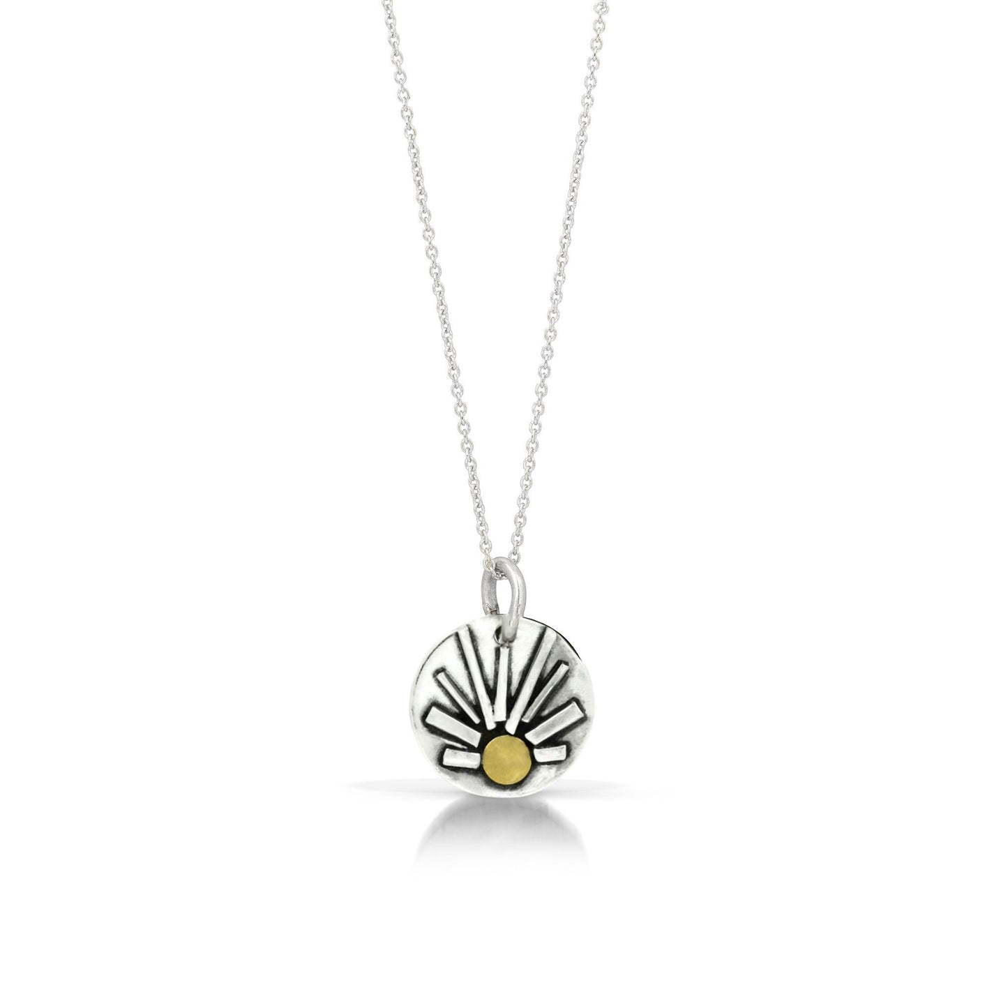 Mini Shine Sun Necklace by Jen Lesea Designs