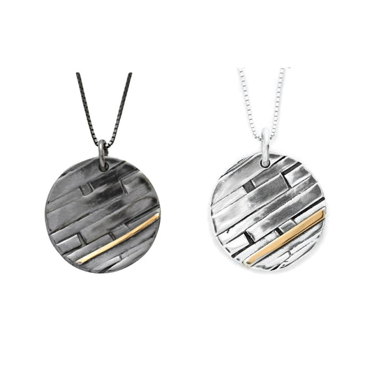 Disc Necklace - Mixed Metal