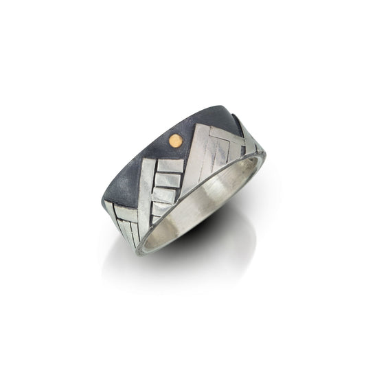 Sterling silver mountain ring by Jen Lesea Designs