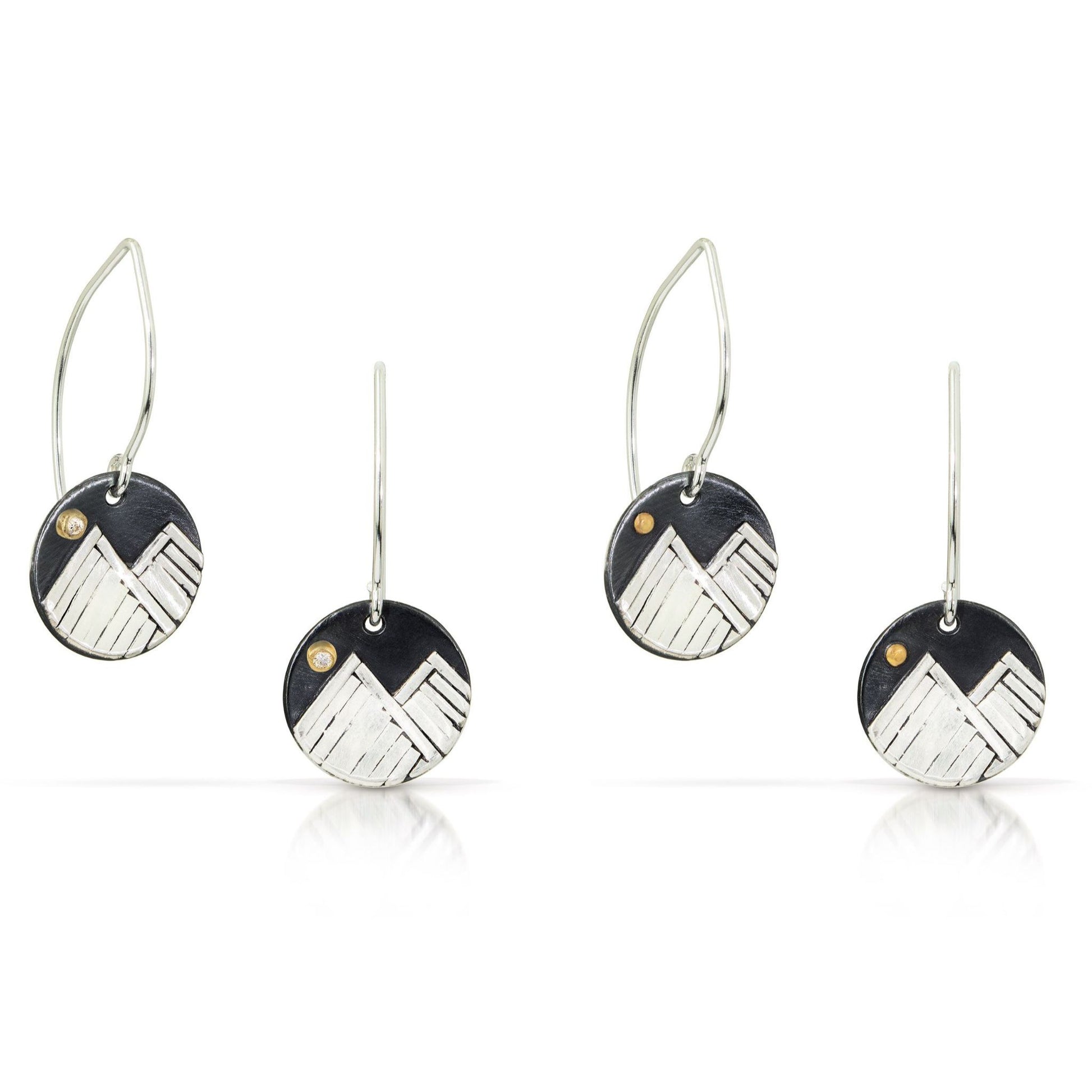 Mountain dangle earrings