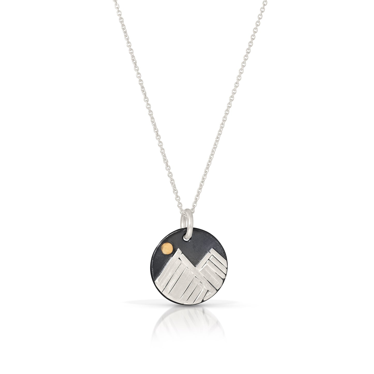 Silver Mini Mountain necklace by Jen Lesea Designs