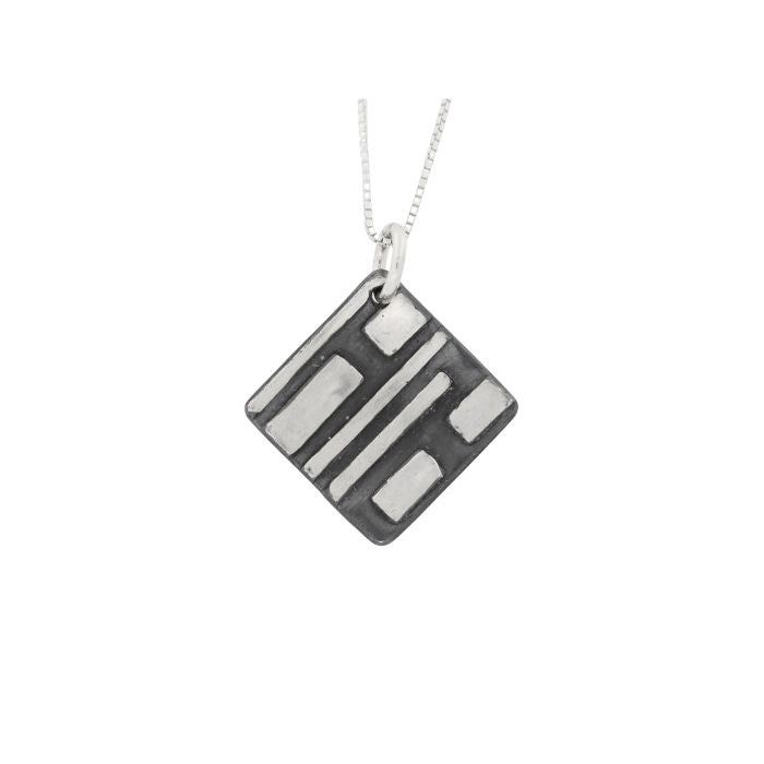 Fused Oxidized Silver Necklaces