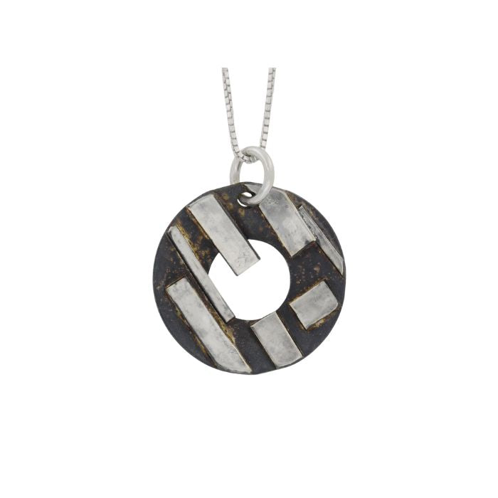 Fused Oxidized Silver Necklaces