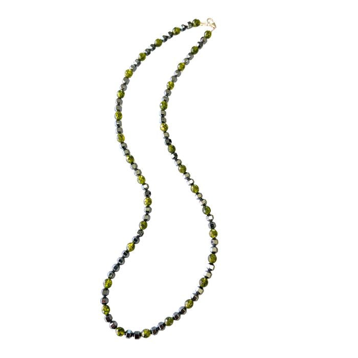 Peridot and Hematite Necklace