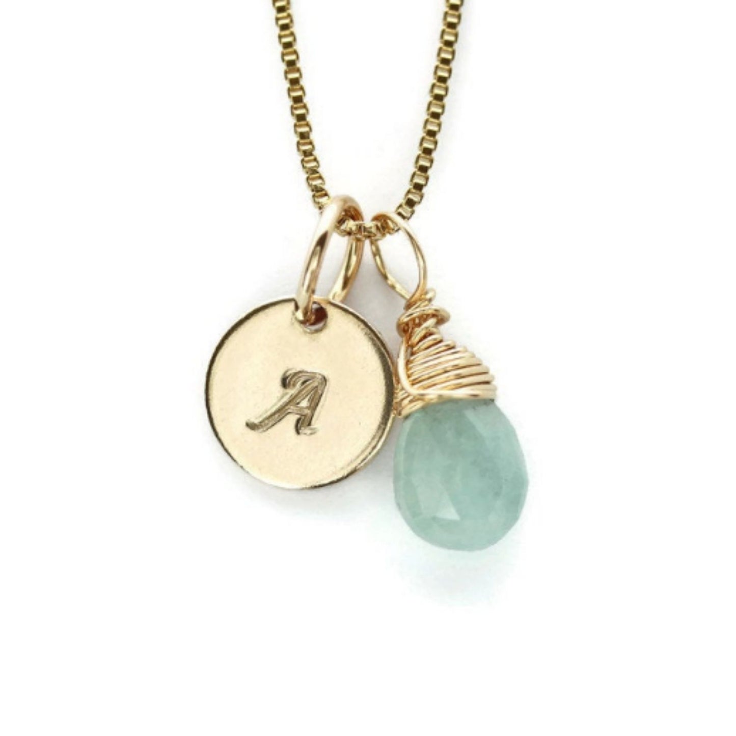 Personalized Necklaces: 1 Birthstone and 1 Initial