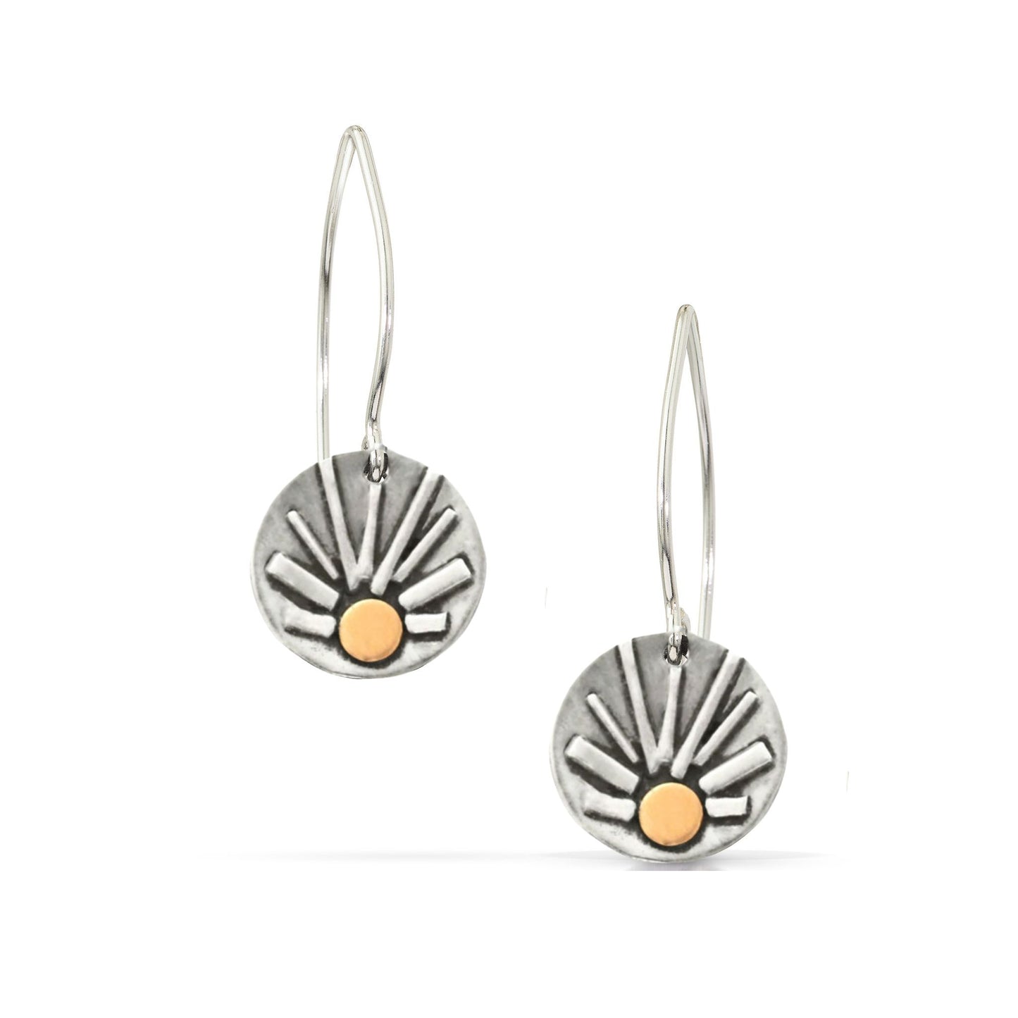 Sun dangle earrings by Jen Lesea Designs