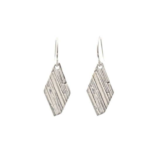 Rhomboid Earrings - Silver