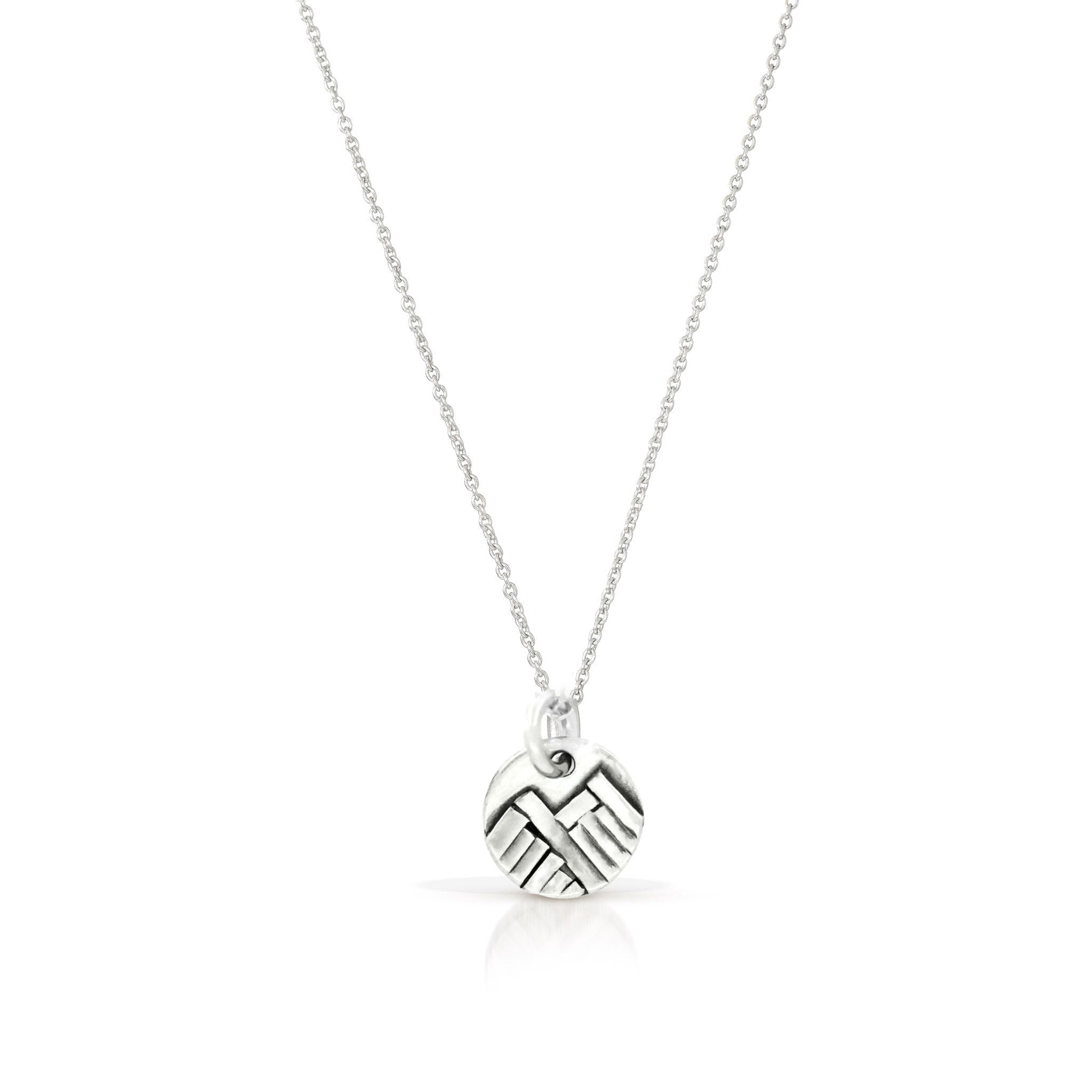 Silver Mountain Charm Necklace