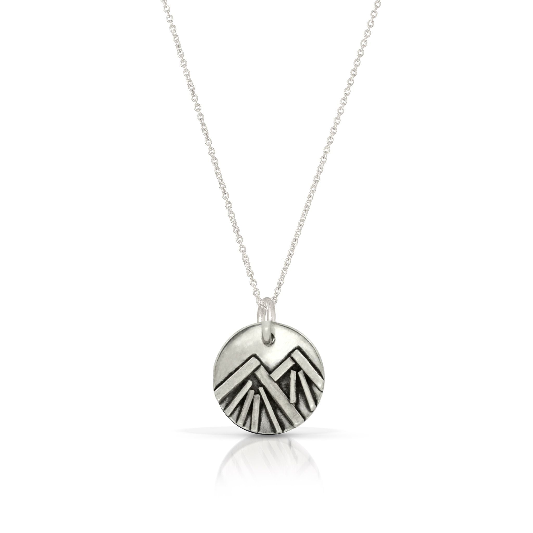 Silver Winter Mini Mountain Necklace