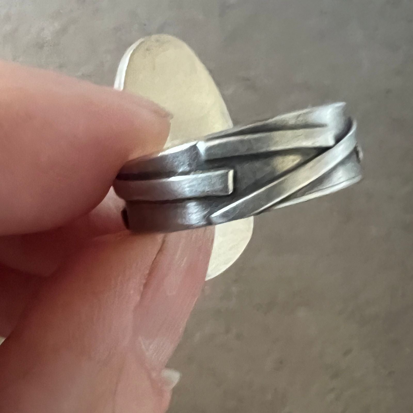 Royston Ribbon Turquoise and Sterling Silver Ring, Size 7