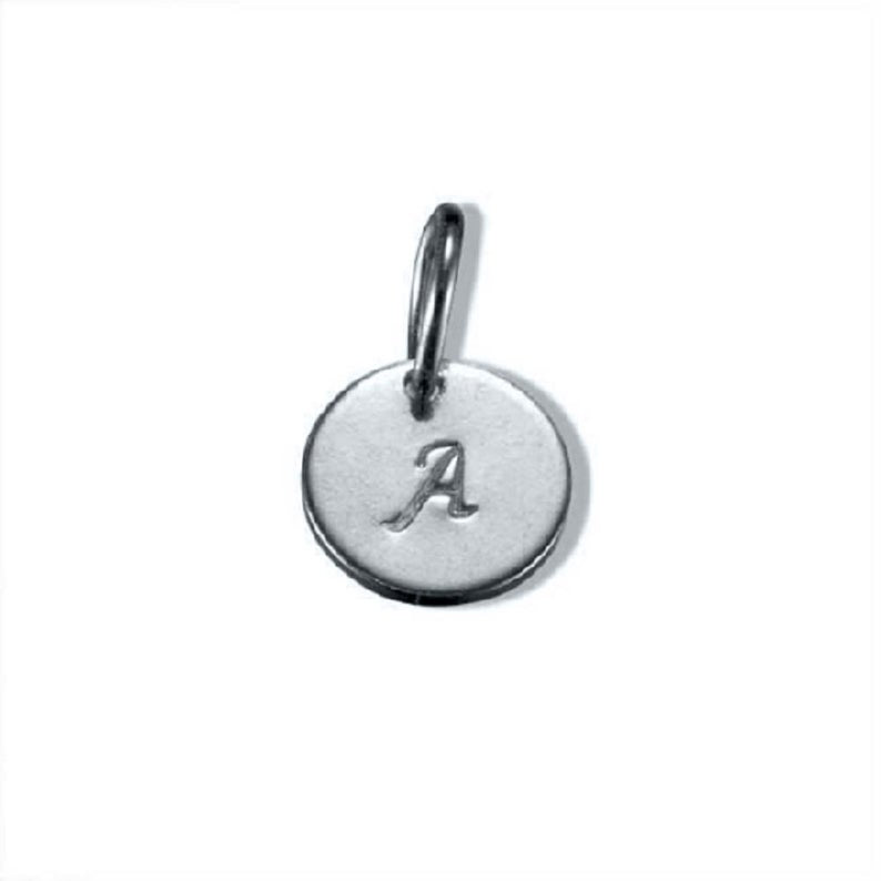 Mom Initial Charm Necklaces - Sterling Silver