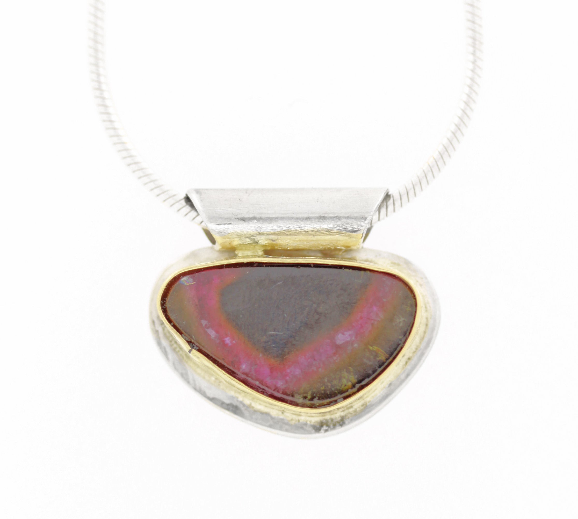 Rare Watermelon Tourmaline Necklace