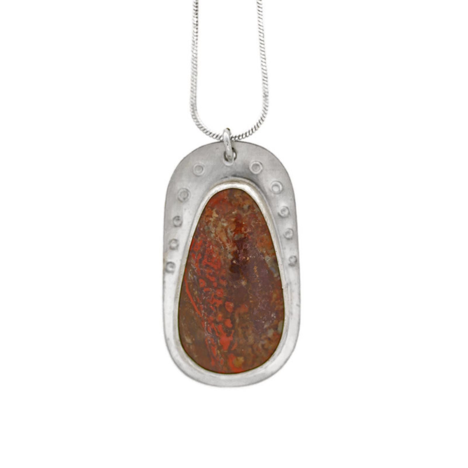 Red Jasper Pendant Necklace