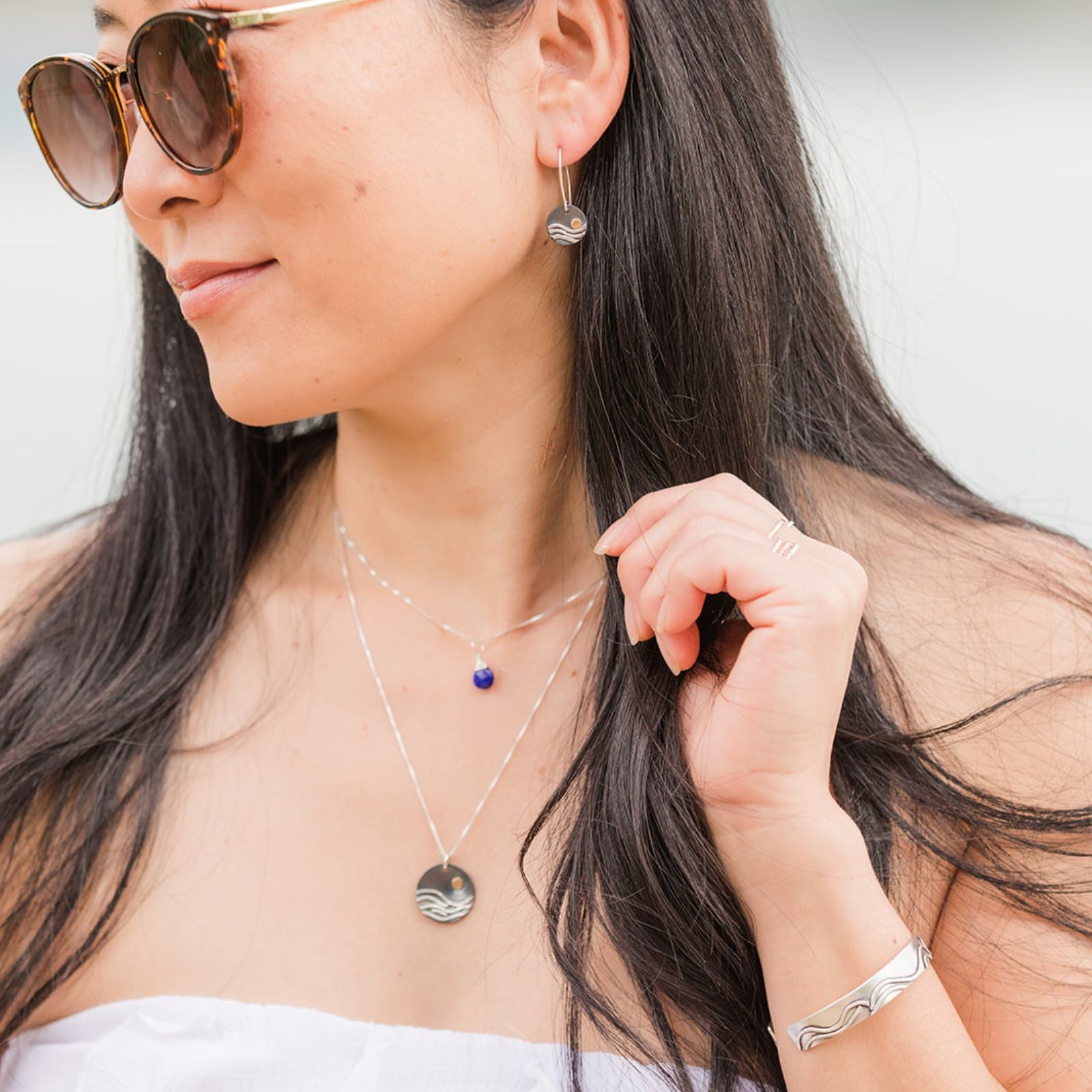 Large Reflections Necklace
