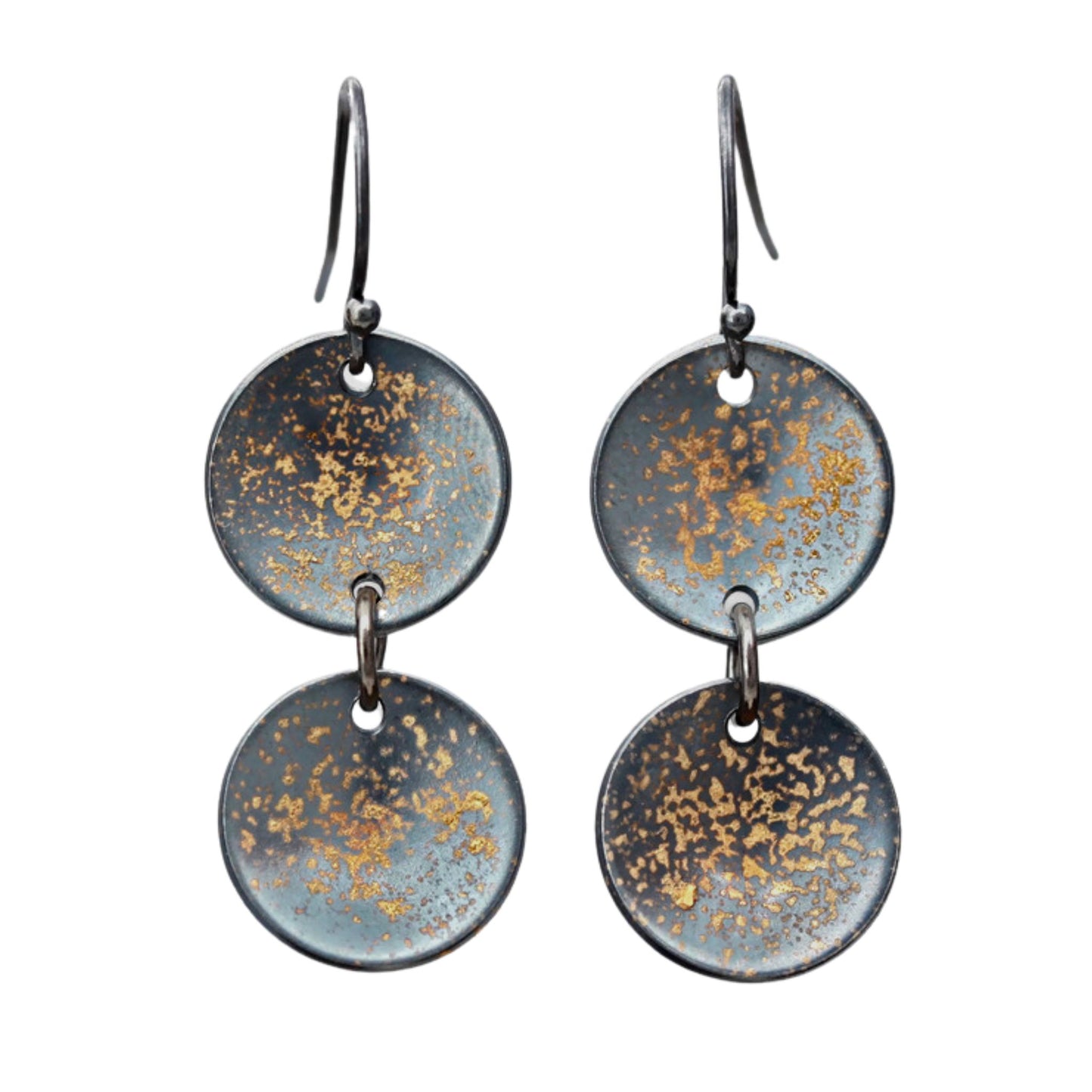 Galaxy 2 coin earrings by Jen Lesea Designs
