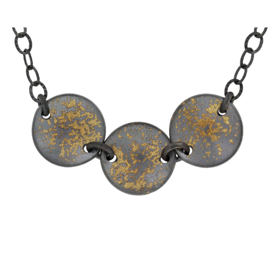 Galaxy 3 coin necklace by Jen Lesea Designs