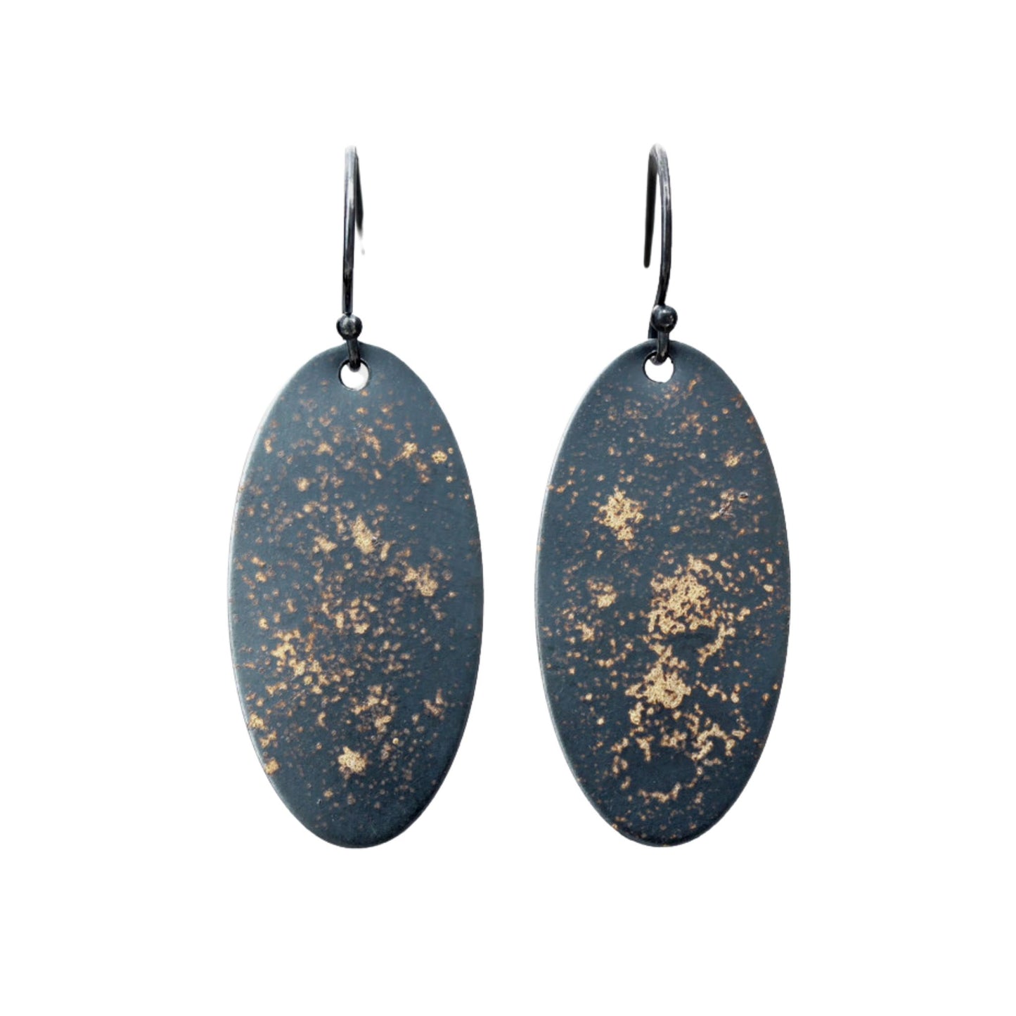 Galaxy Oval Earrings by Jen Lesea Designs