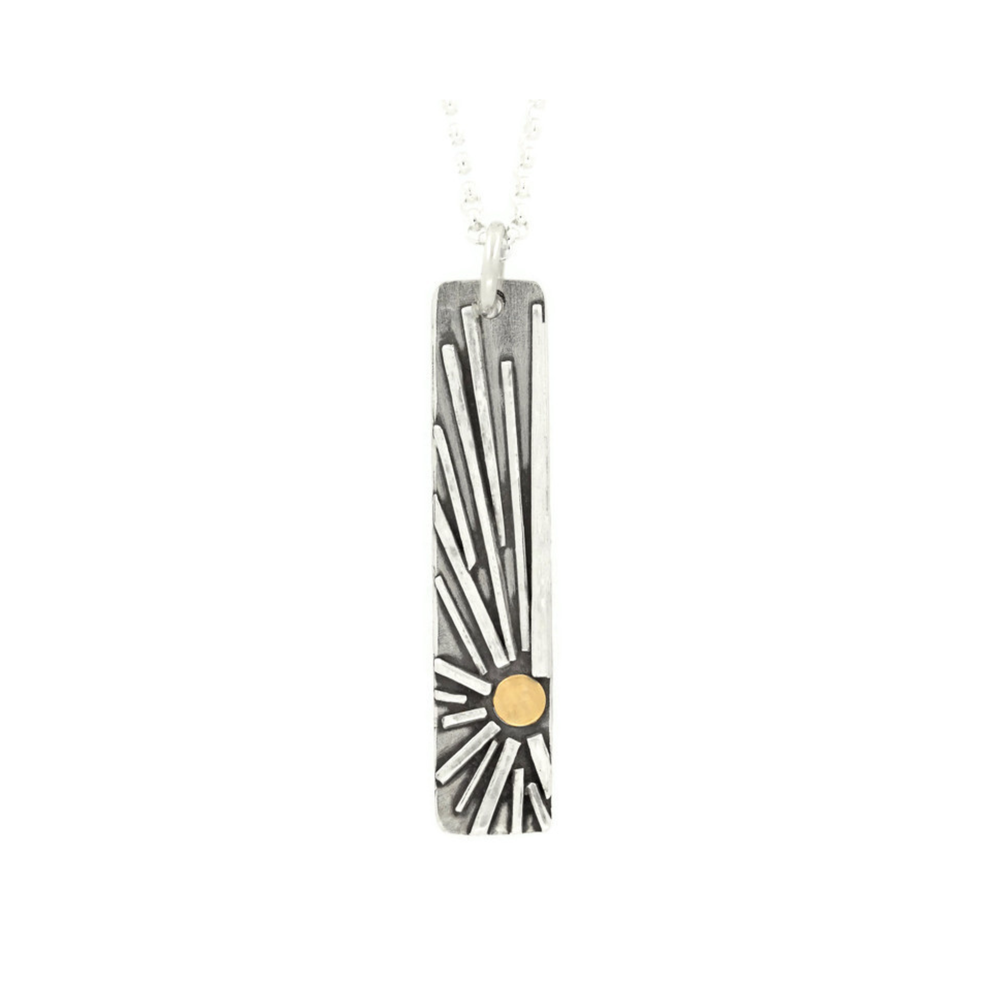 Shine vertical bar necklace by Jen Lesea Designs